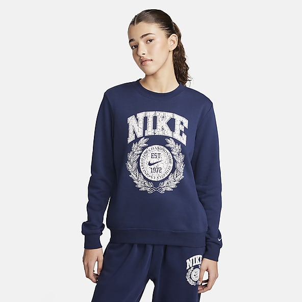 Womens navy blue nike clothing top